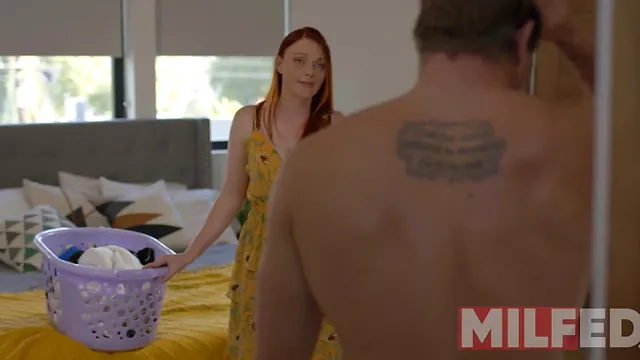 Hot Redhead Stepmom Marie McCray Reaches Out to Touch Nathan Bronson