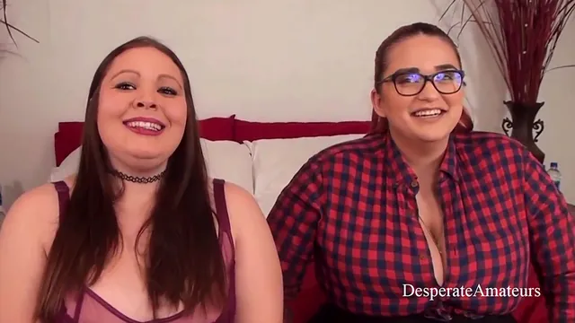 Curvy busty babe in glasses gets a rough casting in the bedroom