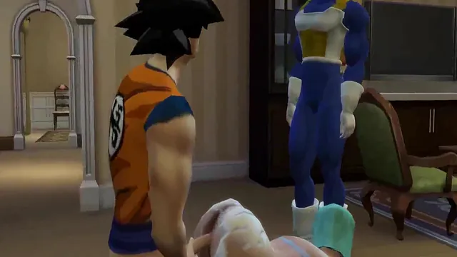 Vegeta Dreams Goku Has Sex with Bulma Before His Eyes in Netorare Hentai