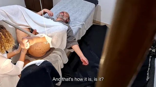 A man comes in for a prostate check and the doctor pulls out a strap-on