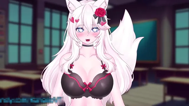 Catgirl Vtuber Teases Herself with a Vibrator Out in Public