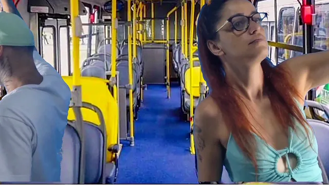 Rubbing and hard fucking on a public bus with Fanny1 and Ator Zegalinha