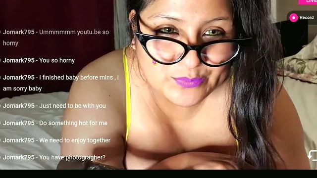Cute BBW Miss Latin Rain shows off a huge butt and big tits