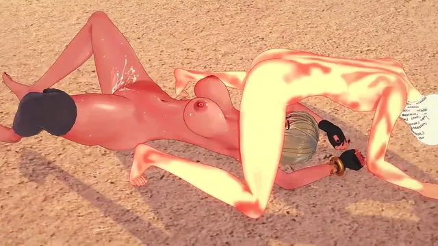 Loba in a bikini gets rough in a 3D Apex Legends animation