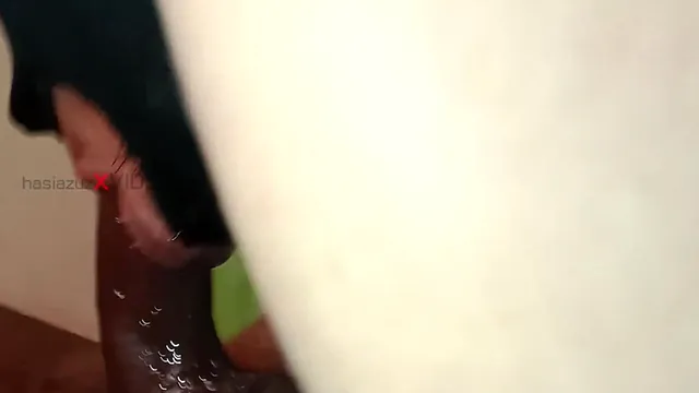 Small tits Indian blonde gives Azuzamoun a deepthroat blowjob