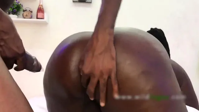 African BBW Bad Booty Orisha screams while taking Drey doggystyle