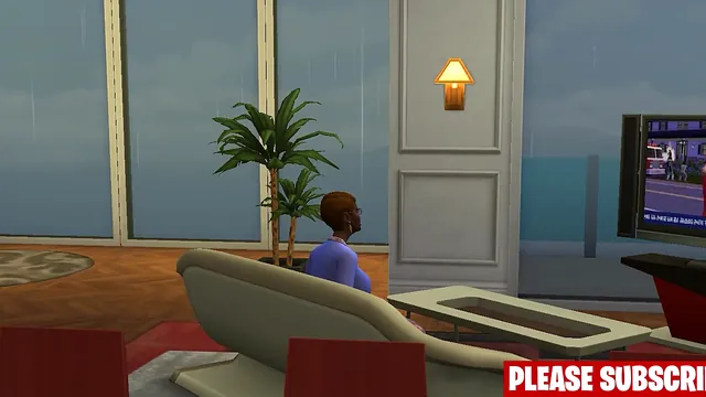 Ebony Stepmom and White Stepson Have Sex Together