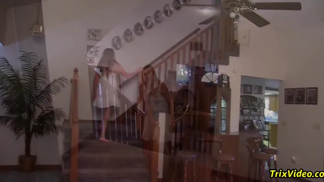 Stepmom and the Babysitter Share a Hardcore Homemade Threesome